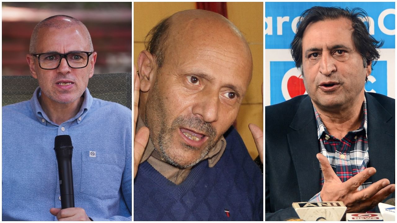 <div class="paragraphs"><p>( From L to R): NC's Omar Abdullah;&nbsp;Awami Ittehad Party’s (AIP) incarcerated chief and MP Sheikh Abdul Rashid, popularly known as Engineer Rashid; People’s Conference's&nbsp;Sajjad Lone’s</p></div>